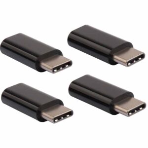USB Type-C (Male) to Micro USB (Female) Adapter - 4 Pack