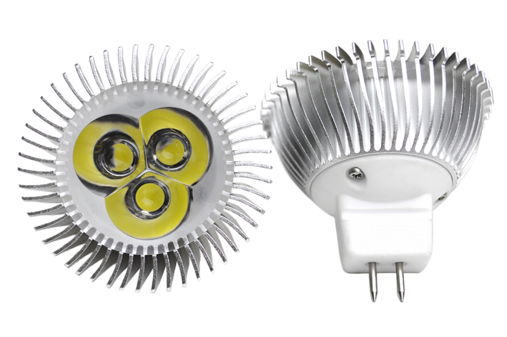 OLS MR16 Pure White LED Bulb with GU5.3 Base (2 Pack)