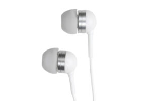 White Hi-Fi iTunes Rock Series Stereo Earphones