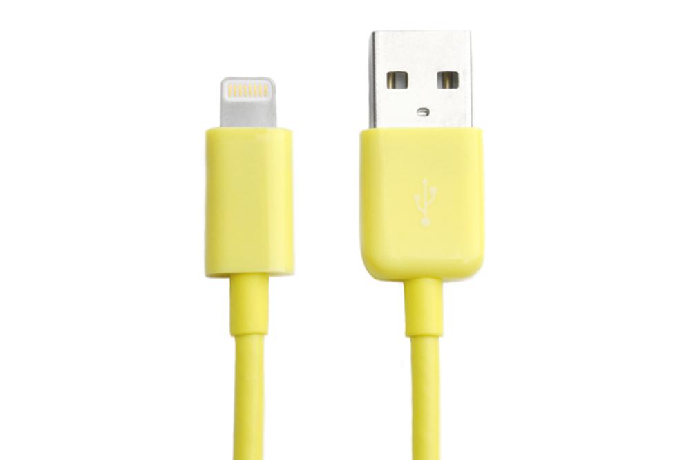 4ft MFi Certified Lightning to USB Sync and Charge Cable (Yellow) - Image 2