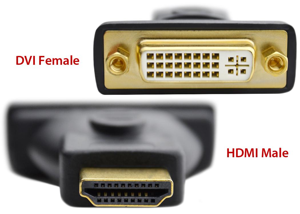 Gold-Plated DVI Female to HDMI Male Adapter - Image 3