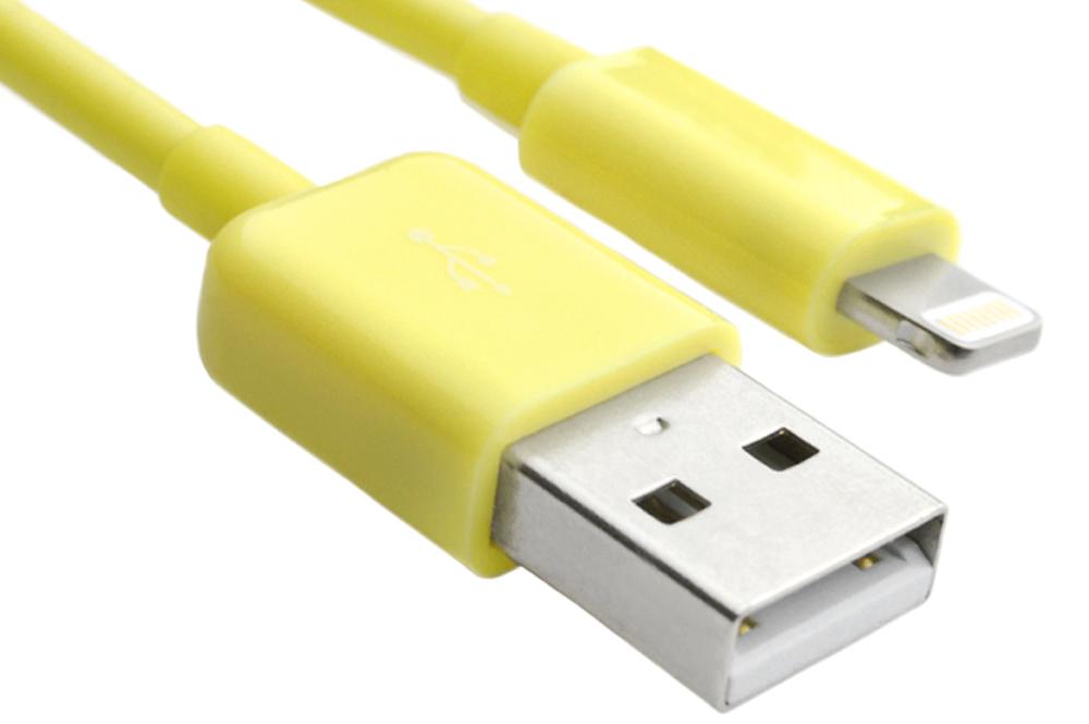 4ft MFi Certified Lightning to USB Sync and Charge Cable (Yellow) - Image 3