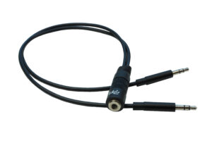 3.5mm Y Splitter Audio Cable for Headset