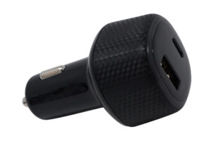 2 Port USB C + USB A Car Charger w/ 63W Power for Notebook Charging