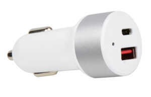 2 Port USB C + USB A Car Charger