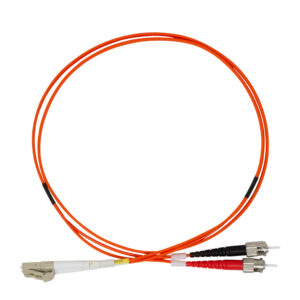 Fiber LC-ST Multi-Mode OM3 3.0mm Duplex LSZH Orange Jacket