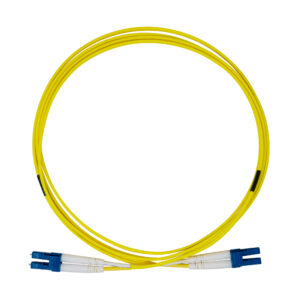 Fiber LC-LC Single-Mode 3.0mm Duplex LSZH Yellow Jacket
