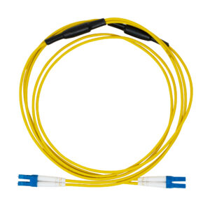Fiber LC-LC Single-Mode 3.0mm Duplex LSZH Yellow Jacket ARMORED